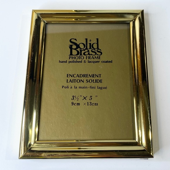 Vintage Brass Picture Frame Bundle Home Decor Gallery Wall Professional Velvet - Picture 6 of 11